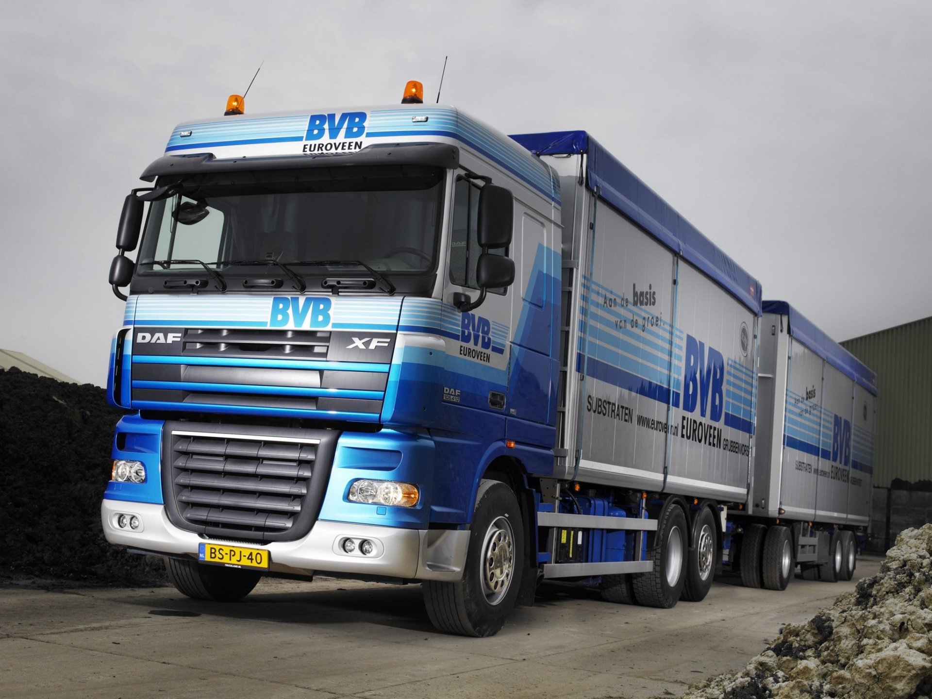 daf xf 105.410 6x2 грузовик трейлер даф иксэф 105.410 тягач обои прицеп автопоезд