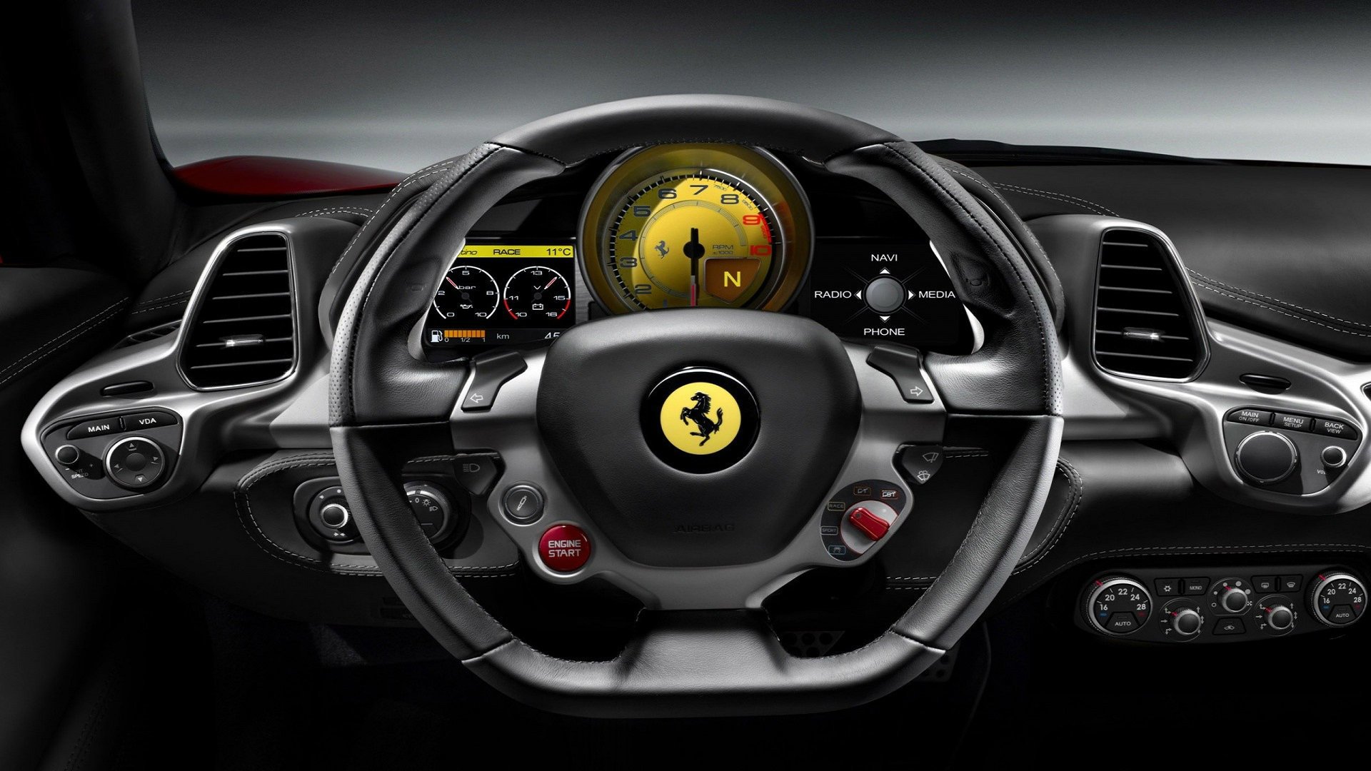 ferrari интерьер панель управления команда автомобиль