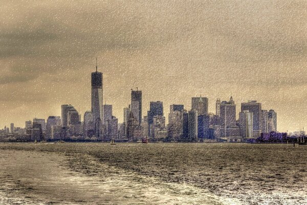 New York ретро стиль город